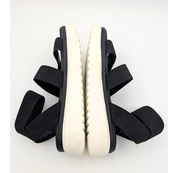 Steve Madden Adele Platform Flat Sandal Women's Ankle Strap Black Size US8M EU39 - Picture 5 of 10